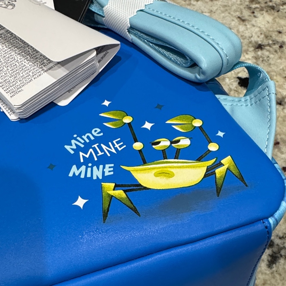 Disney Pixar Loungefly Finding Nemo Talking Seagulls Mine Mine Mine Backpack NWT - Picture 3 of 10
